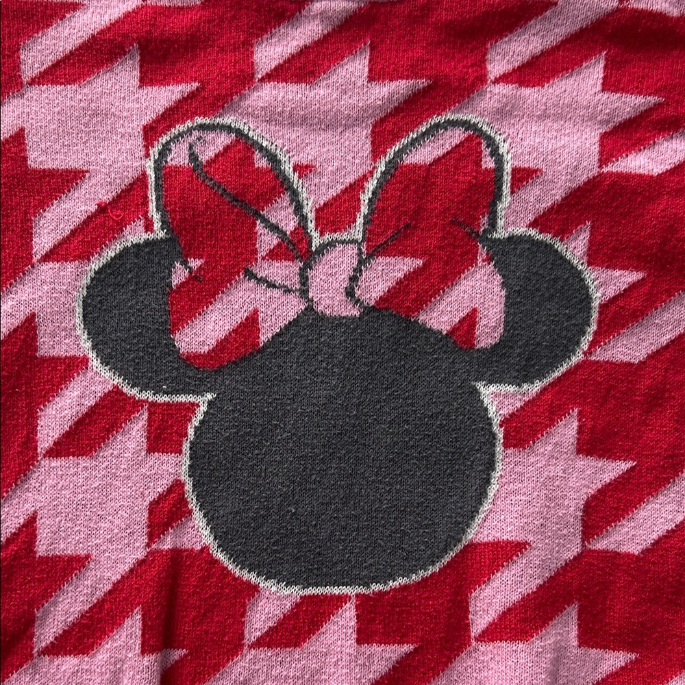 Disney Minnie Mouse Pink and Red Kids Sweater - Picture 3 of 7